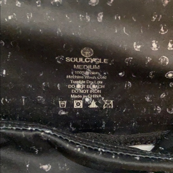 SoulCycle distressed‎ wheel print cropped leggings - Picture 4 of 6